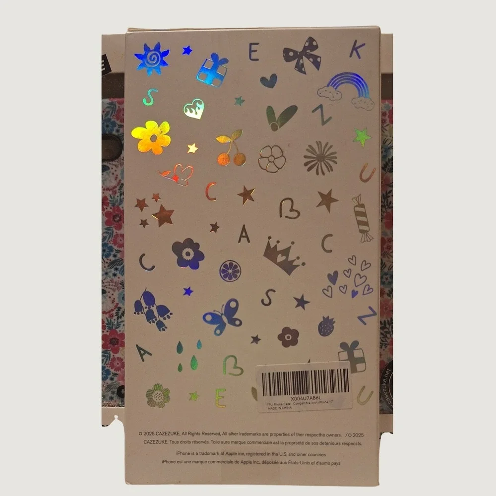 Casezuke iPhone 17 Case Floral TPU Protective Cover 6.6ft Drop Certified NEW